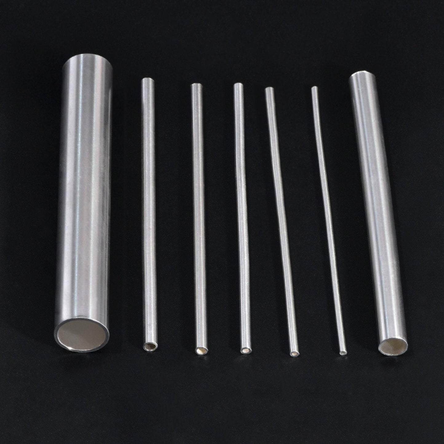 925/999 Round Sterling Silver Tube For DIY Jewelry Making Accessories,3.93 inchs (10cm)
