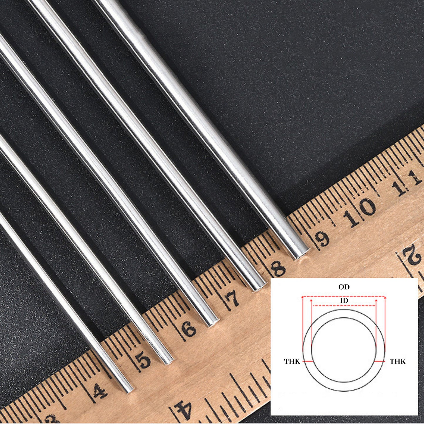 925/999 Round Sterling Silver Tube For DIY Jewelry Making Accessories,3.93 inchs (10cm)