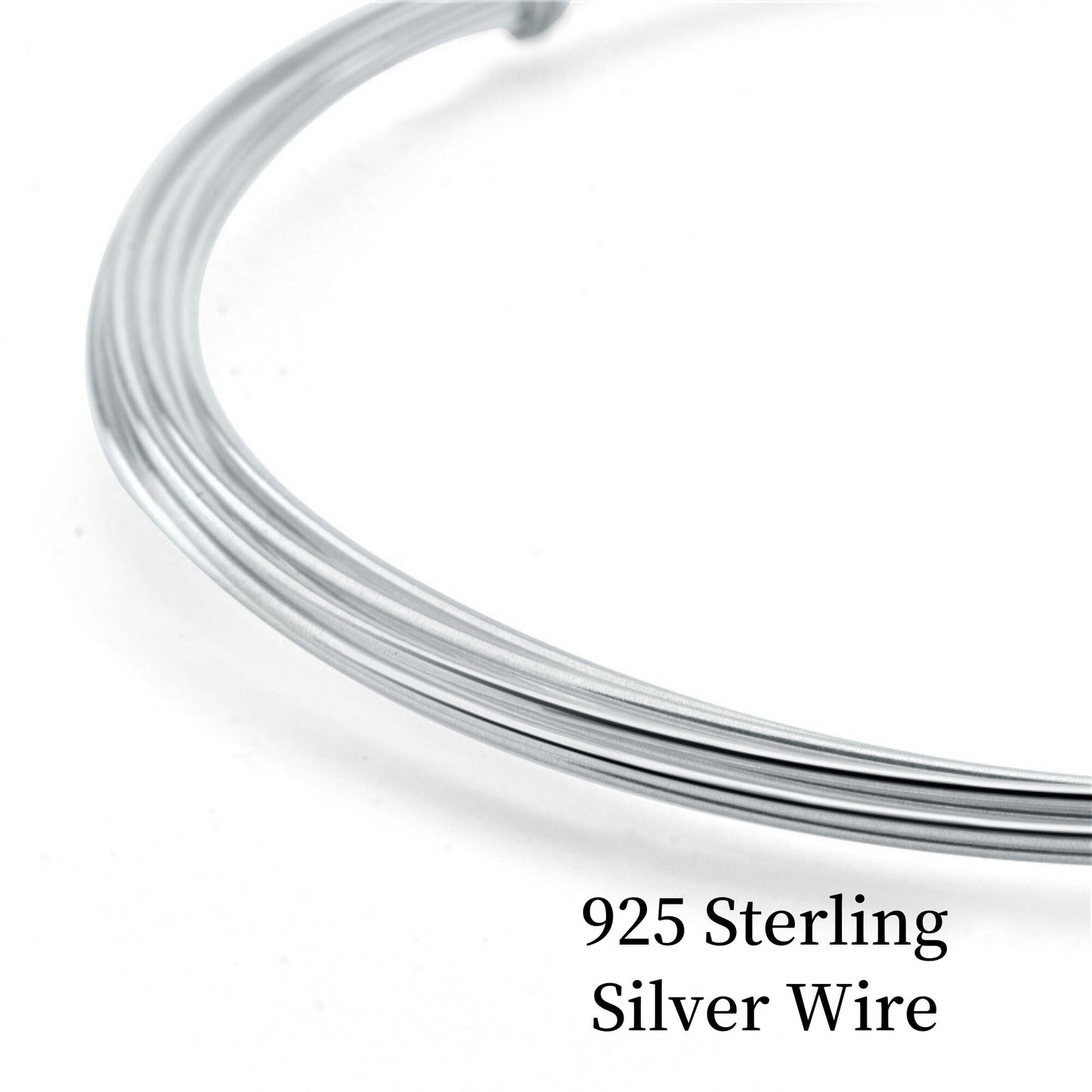 925 Sterling Silver Wires, Round Wires Soft Half Hard Wire Beading Wire Wire Wrap For DIY Jewelry Making Accessories