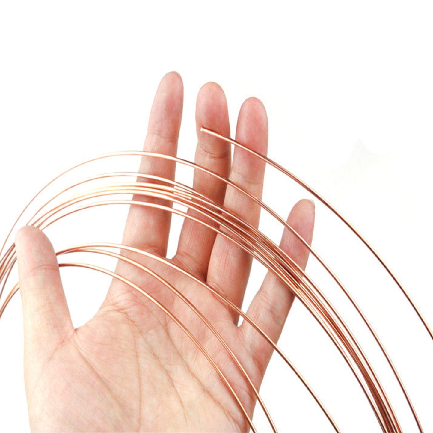 Pure Copper Wire,Round Wires Soft Wire Beading Wire Wire Wrap For DIY Jewelry Making Accessories