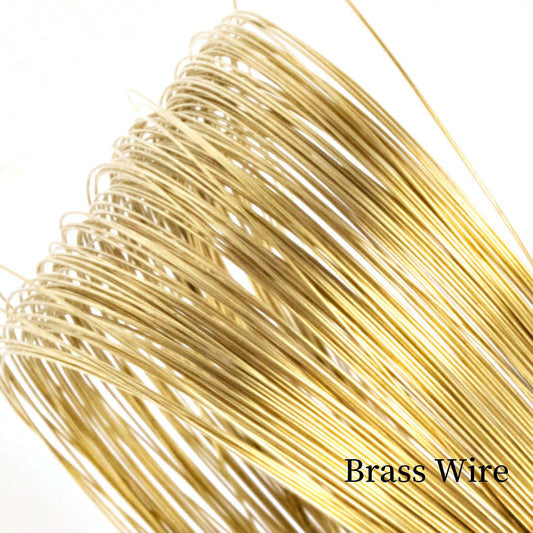 Raw Brass Wire,Round Wires Soft Half Hard Wire Beading Wire Wire Wrap For DIY Jewelry Making Accessories