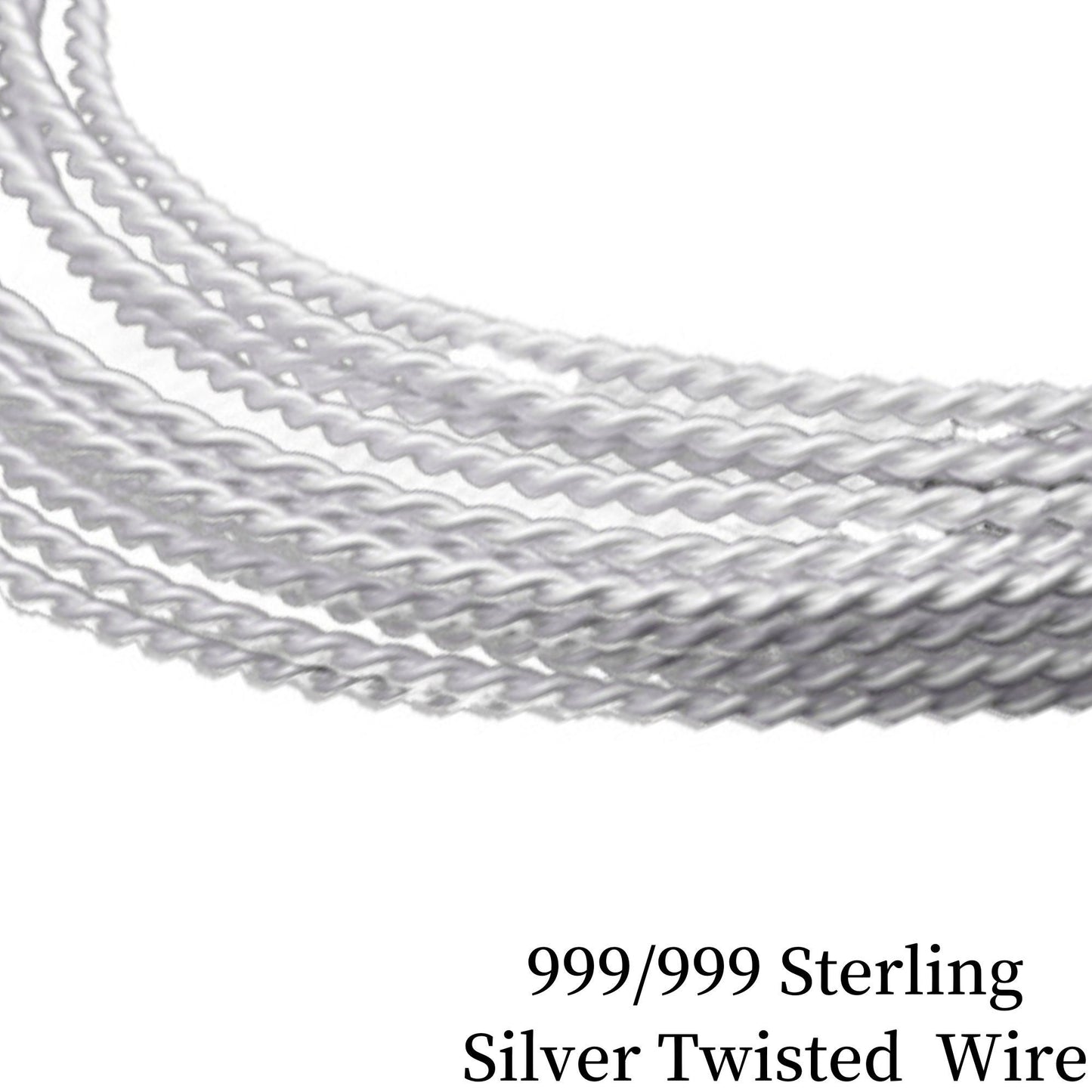 925/999 Sterling Silver Twisted Wire,Soft Half Hard Wire Beading Wire Wire Wrap For DIY Jewelry Making Accessories