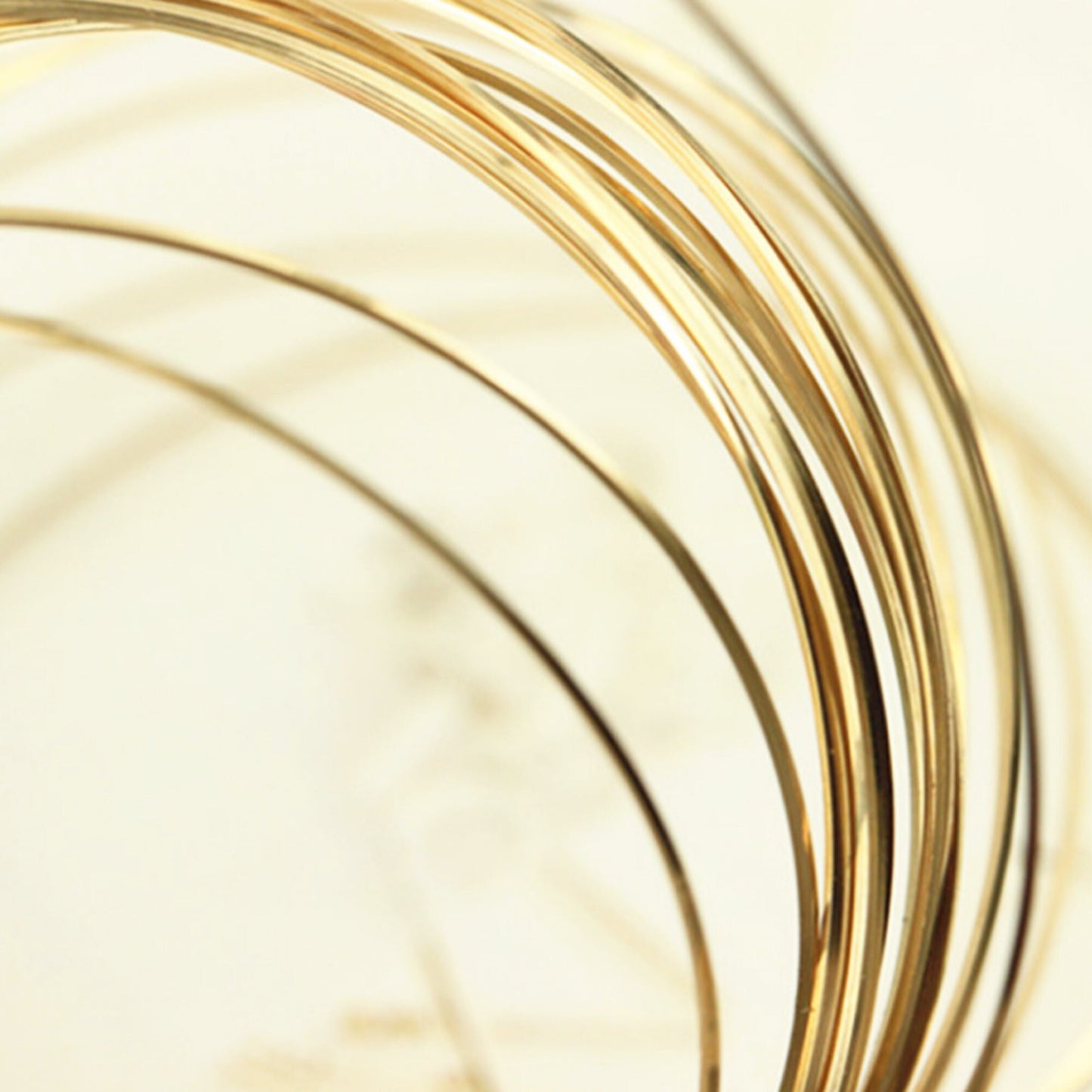 14K Gold Filled Wires, Square Wires, Soft or Half Hard 3.28 Feet(approx 1 meter)